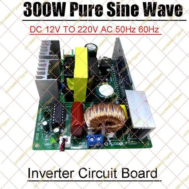 Alt view image 2 of 3 - 300W Pure Sine Wave Inverter Board, DC 12V to AC 220V Boost Converter PCB Module
