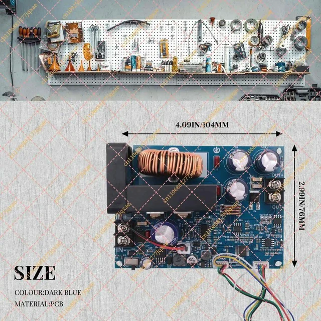 Alt view image 2 of 3 - DC DC Buck Converter WZ5020L 20A 1000W CC CV Step-Down Power Module Adjustable Voltage Regulator Replacement