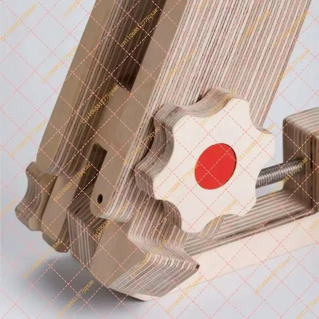 Alt view image 3 of 3 - Handmade Wooden Leather G-Clip, Hand Sewn Leather Craft Sewing Tool