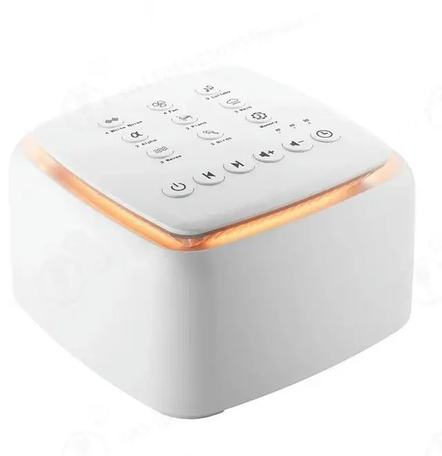 Main image of Rechargeable White Noise Machine 30 Soothing Sounds Warm Light for Better Sleep