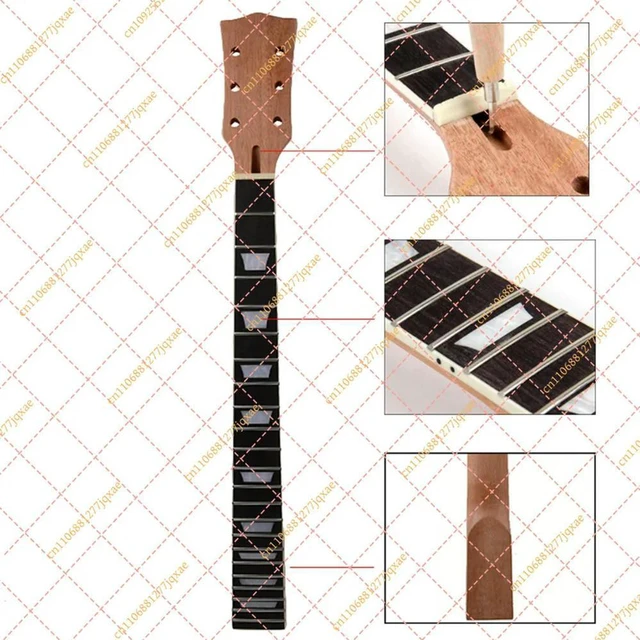 Alt view image 2 of 3 - 22 Pin Mahogany Acoustic Guitar Neck Rosewood Fingerboard for Gibson Les Paul LP Open