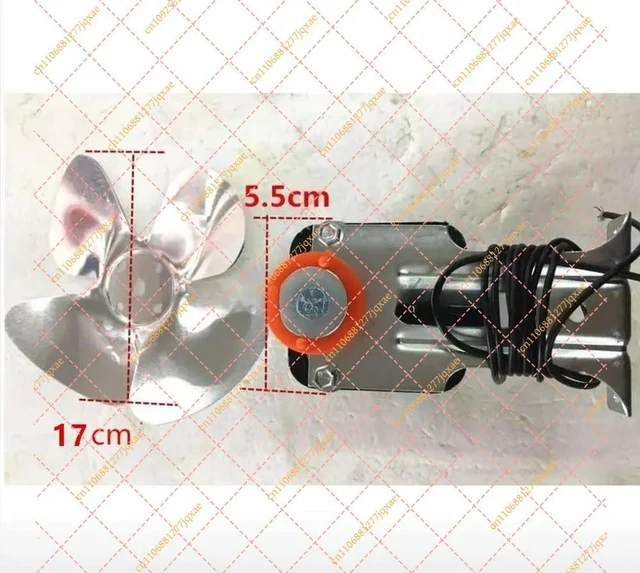Alt view image 3 of 3 - YZF-PSC4W Fridge Evaporator Fan Motor - High-Cooling Fan Motor with Aluminum Blade for Refrigeration Systems