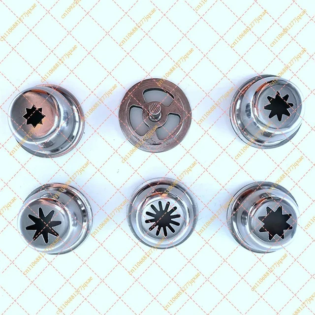 Alt view image 2 of 3 - 5 Molds/Set Churro Nozzle Mold 53mm Stainless Steel Churrera for Churros Machine