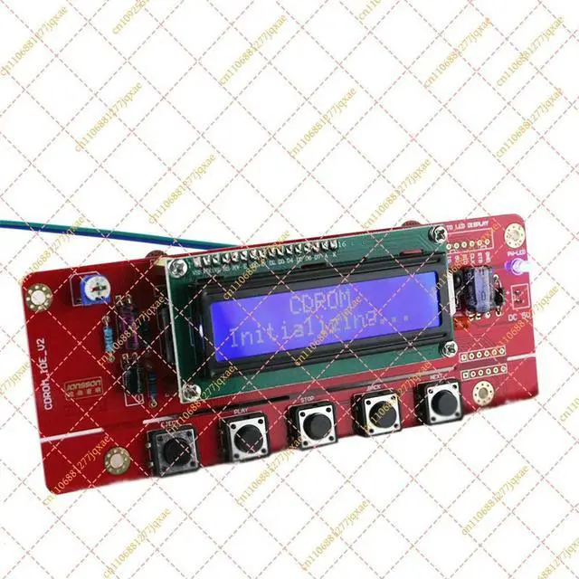 Alt view image 2 of 3 - CD/DVD-ROM Optical Drive Controller Board, DIY IDE CD-ROM Player Module with Remote Control