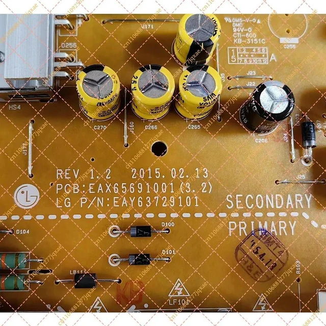 Alt view image 2 of 3 - For TV 55UF7702-CC TV Power Strip EAX65691001(3.2) EAY63729101 power board LHP4955-15UL6 good test
