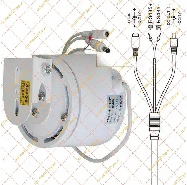 Main image of Outdoor Waterproof PTZ Camera Mount with 485 Decoder - Pan Tilt Rotation Head & Bracket for CCTV Security