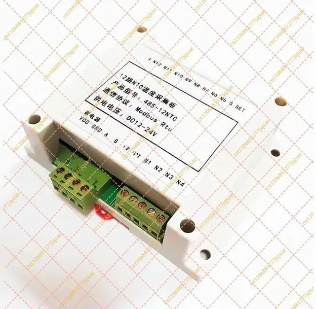 Alt view image 2 of 3 - 12 Channel 10K NTC Thermistor Temperature Collector with RS485 Modbus RTU Output