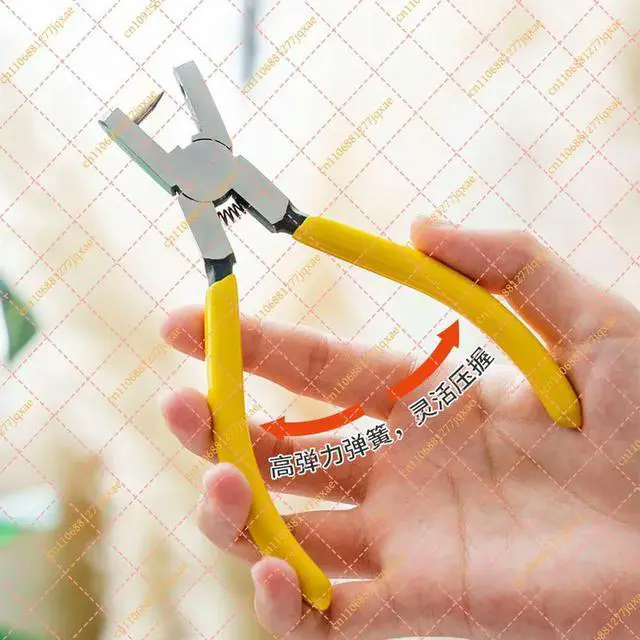 Alt view image 2 of 3 - Glass Rod Tube Punching Pliers, Stainless Steel Glass Tool for Pendants
