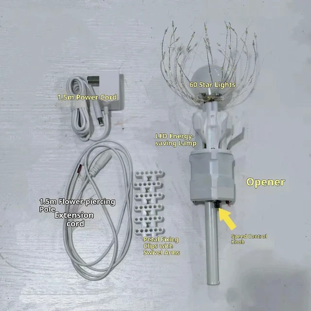 Main image of DIY Artificial Flower Motor, Automatic Luminous Blooming Device
