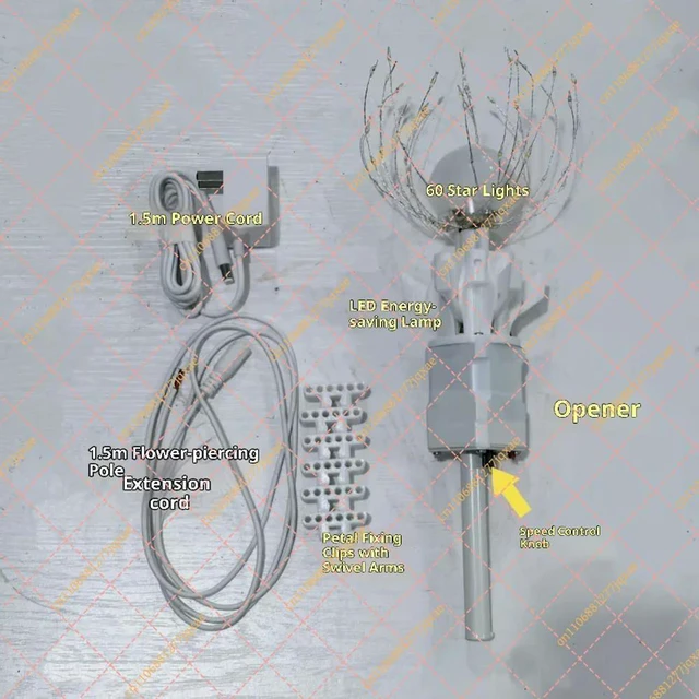 Alt view image 2 of 3 - DIY Artificial Flower Motor, Automatic Luminous Blooming Device