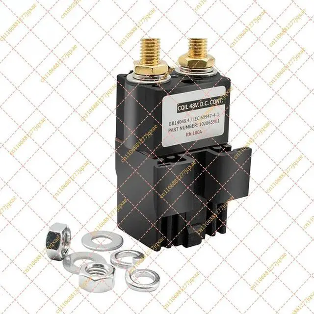 Alt view image 2 of 3 - 48 Volt Solenoid with Resistance for Club Car DS Precedent, OEM# 102865901 1028659-01 1014947