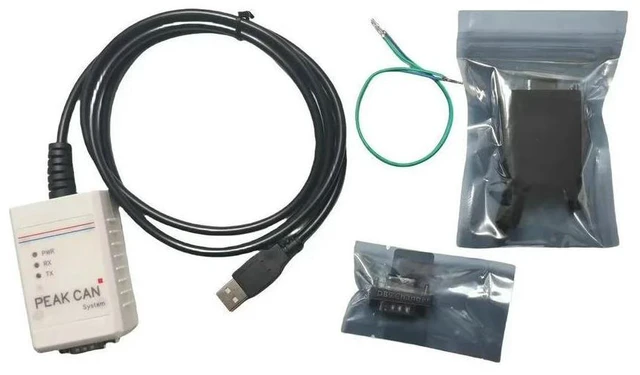 Main image of PCAN-USB CAN Bus Analyzer (IPEH-002022/002021) | Peak System USB to CAN Adapter for Energy Vehicle Diagnostics