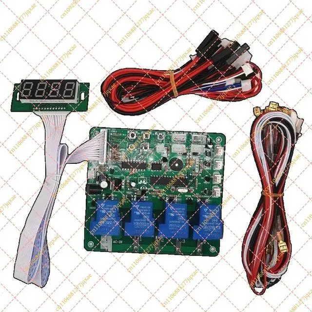 Alt view image 2 of 3 - 4-Digit Display Timer Control Board JY-21, Coin Acceptor PCB Replacement for Car Wash