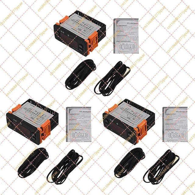 Alt view image 2 of 3 - Universal Mini Temperature Controller | Dual Sensor (NTC/Thermocouple) Refrigerator Thermostat Regulator