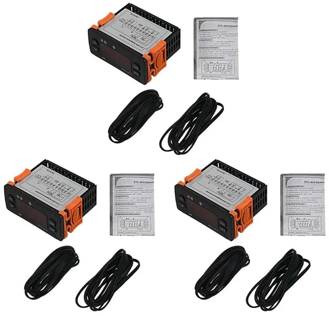 Main image of Universal Mini Temperature Controller | Dual Sensor (NTC/Thermocouple) Refrigerator Thermostat Regulator