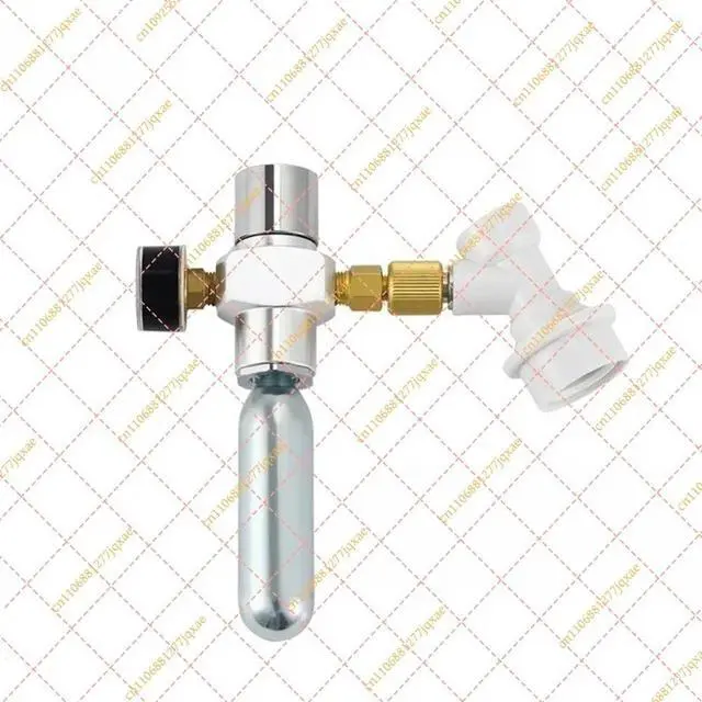 Alt view image 2 of 3 - CO2 Regulator 0-60 PSI Mini CO2 Dispenser Beer Keg Charger Replacement