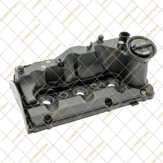 Alt view image 2 of 3 - Engine Cylinder Head Cover for VW Audi Seat Skoda 1.4 TDI, OEM 04B103469K