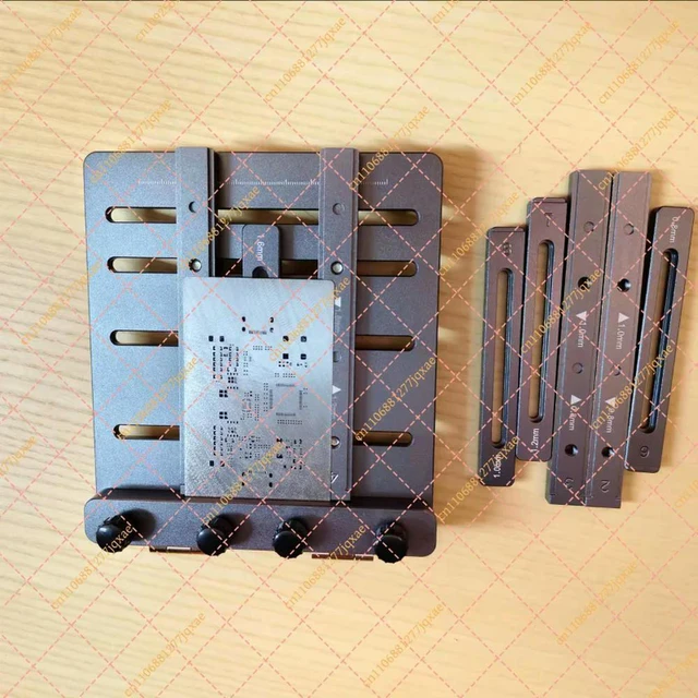 Alt view image 2 of 3 - PCB Steel Mesh Solder Paste Printing Stand, Double Sided SMT Tool