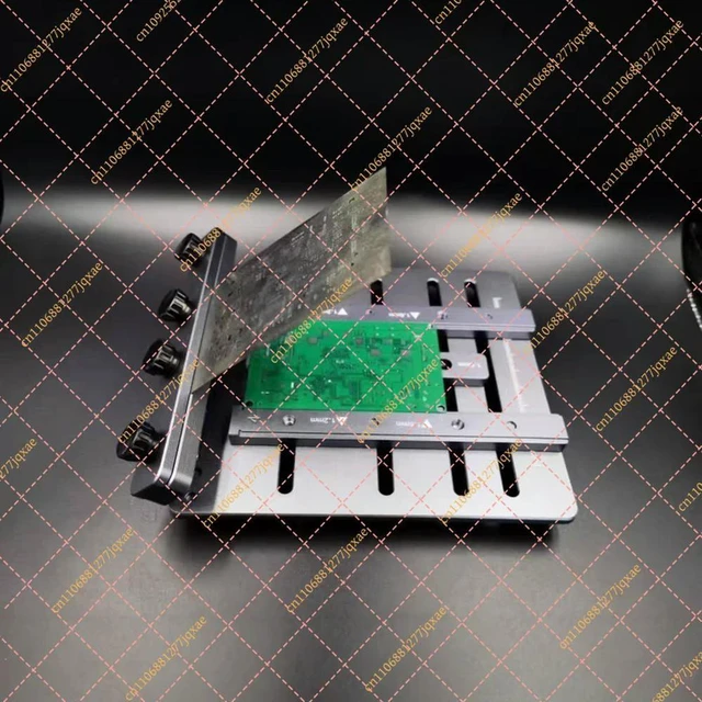 Alt view image 3 of 3 - PCB Steel Mesh Solder Paste Printing Stand, Double Sided SMT Tool