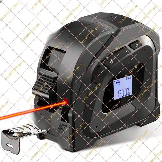 Alt view image 2 of 3 - Digital Laser Measuring Tool 131ft/40m & 16ft/5m AutoLock Tape Measure, 2-in-1