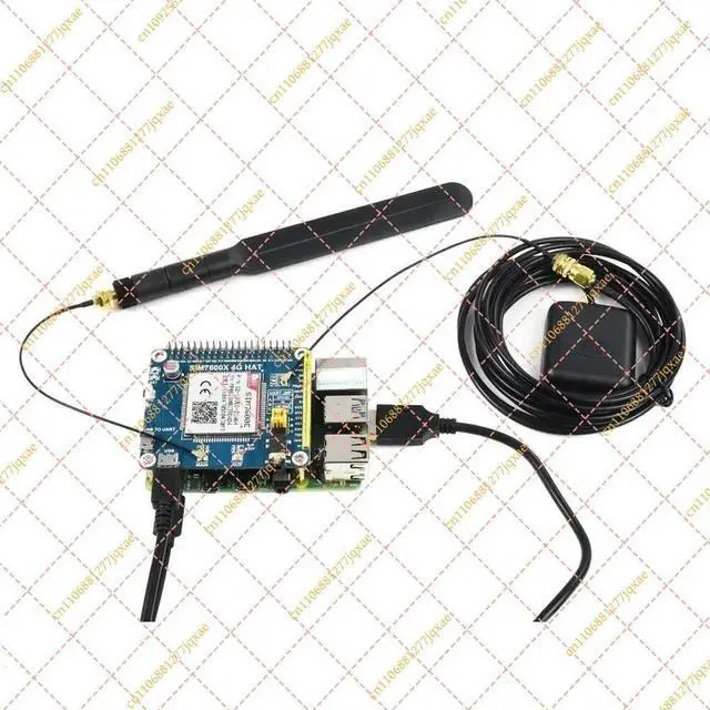 Main image of LTE Cat-4 4G/3G/2G HAT with GNSS for Raspberry Pi