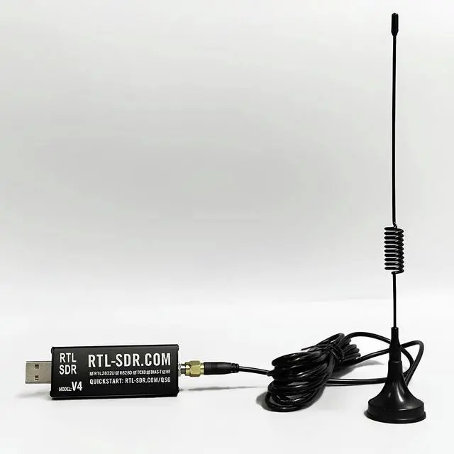 Main image of RTL-SDR Blog V4 (R828D RTL2832U) SDR Receiver | 1PPM TCXO & SMA Connector | Software Defined Radio with Antenna Kit