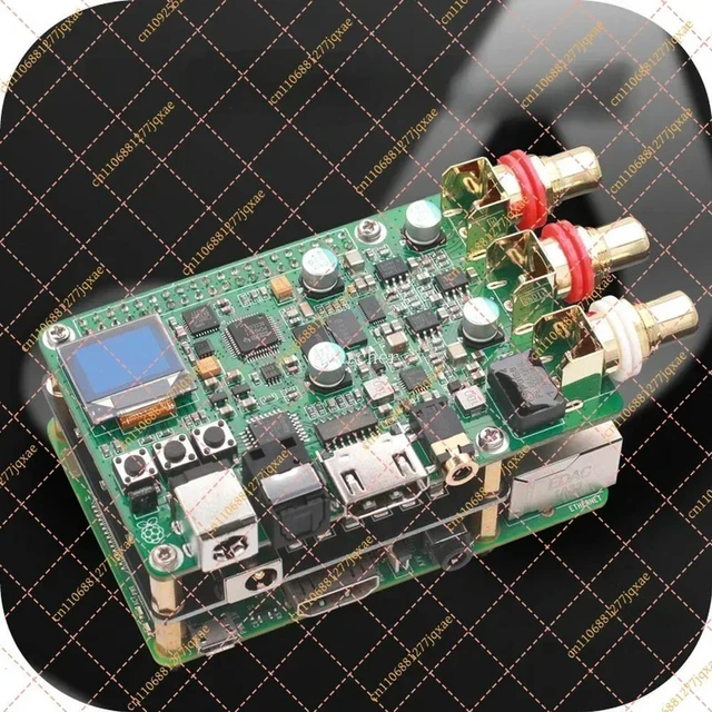Alt view image 3 of 3 - for Raspberry Pi ES9038Q2M DAC Board, HiFi I2S/Optical/Coaxial Audio Module (32Bit/768K, DSD512)