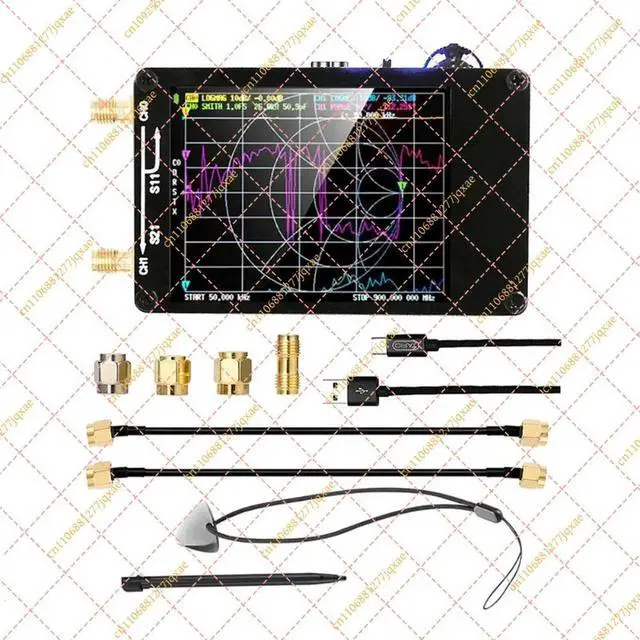 Alt view image 2 of 3 - AS63 Upgraded Antenna Analyzer 10kHz-1.5GHz MF HF VHF UHF, VNA with SD Card