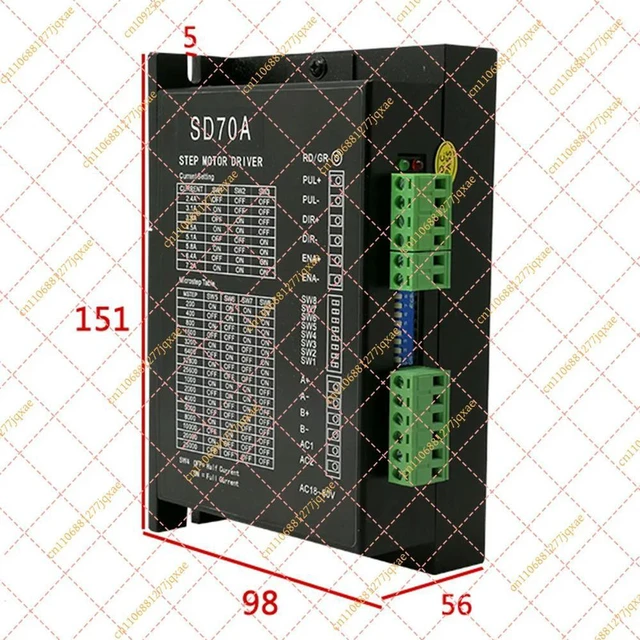Alt view image 3 of 3 - 7A DSP Digital 2-Phase Stepper Motor Driver AC/DC Universal for 57 & 86 Stepper Motors