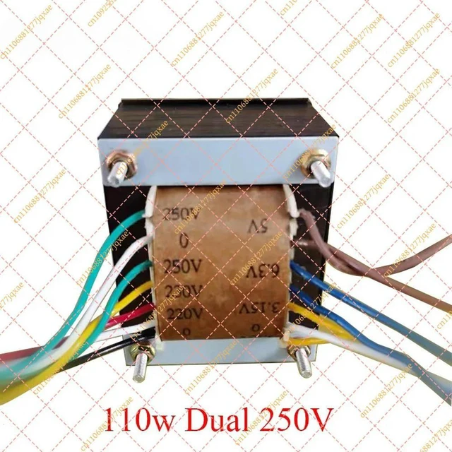 Alt view image 3 of 3 - 110W Dual 250V Audio Power Transformer for Vacuum Tube Amplifier, DIY HIFI Audio Accessories