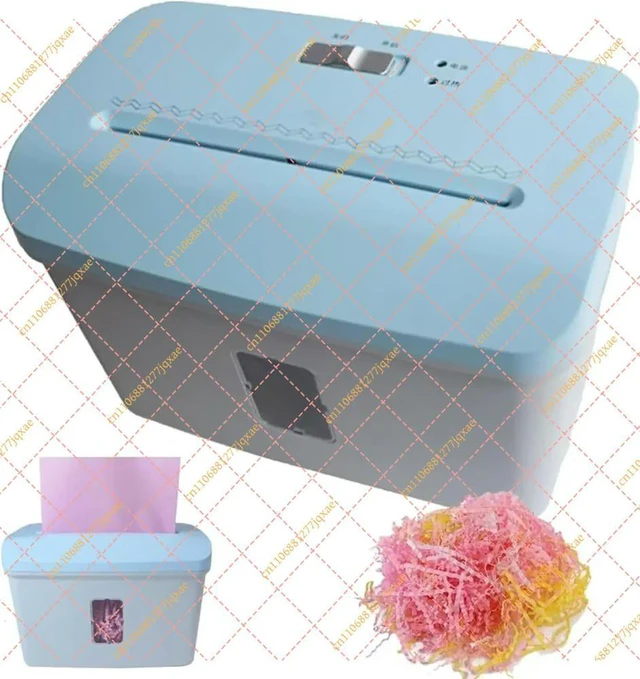 Alt view image 2 of 3 - 220V Mini Crinkle Cut Paper Shredder with 7.5L Bin, Decorative Filling Machine