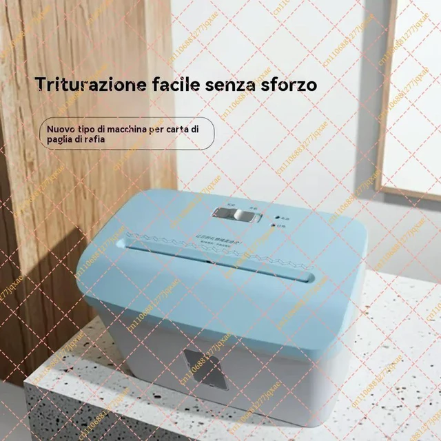 Alt view image 3 of 3 - 220V Mini Crinkle Cut Paper Shredder with 7.5L Bin, Decorative Filling Machine