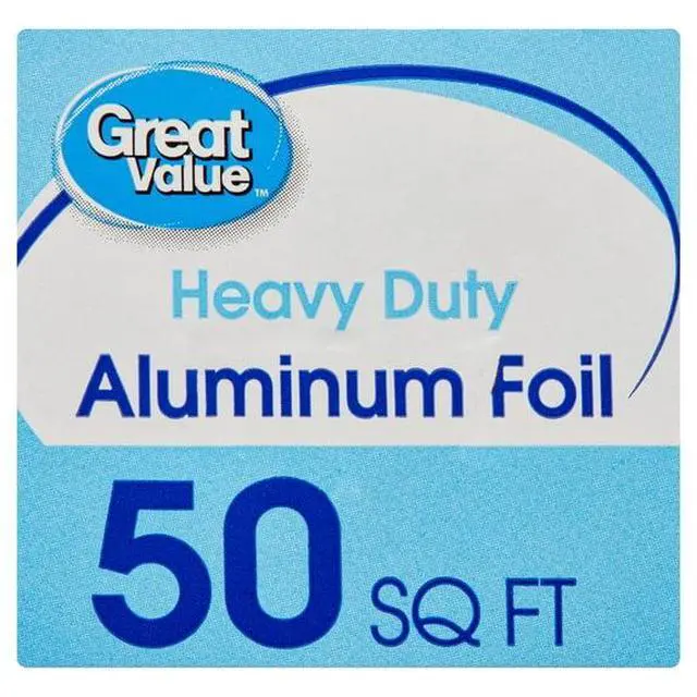 Alt view image 5 of 6 - Great Value Aluminum Foil, 75 sq ftGreat Value Heavy Duty Aluminum Foil, 50 sq ft