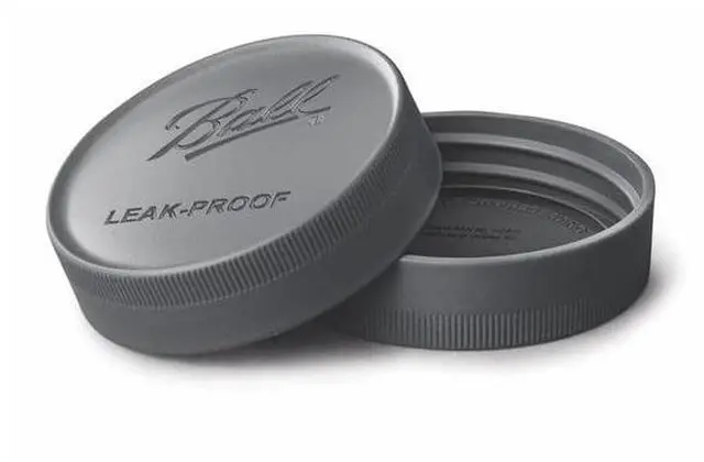 Main image of Ball One-Piece Leak-Proof Regular Mouth Storage Lids, 6-Pack