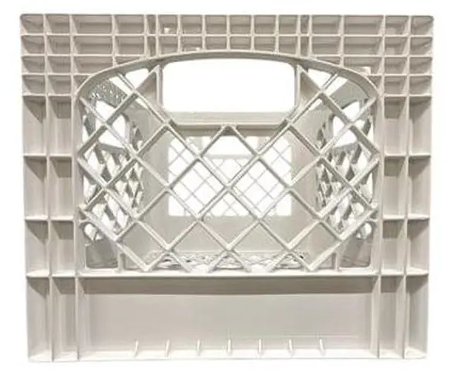 Alt view image 3 of 6 - Juggernaut Storage 16QT Heavy-Duty Plastic Square Milk Crate White