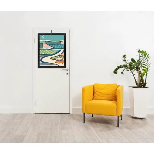 Alt view image 5 of 6 - Mainstays 18x24 Picture Frame Black Museum Profile Wall Photo Frame