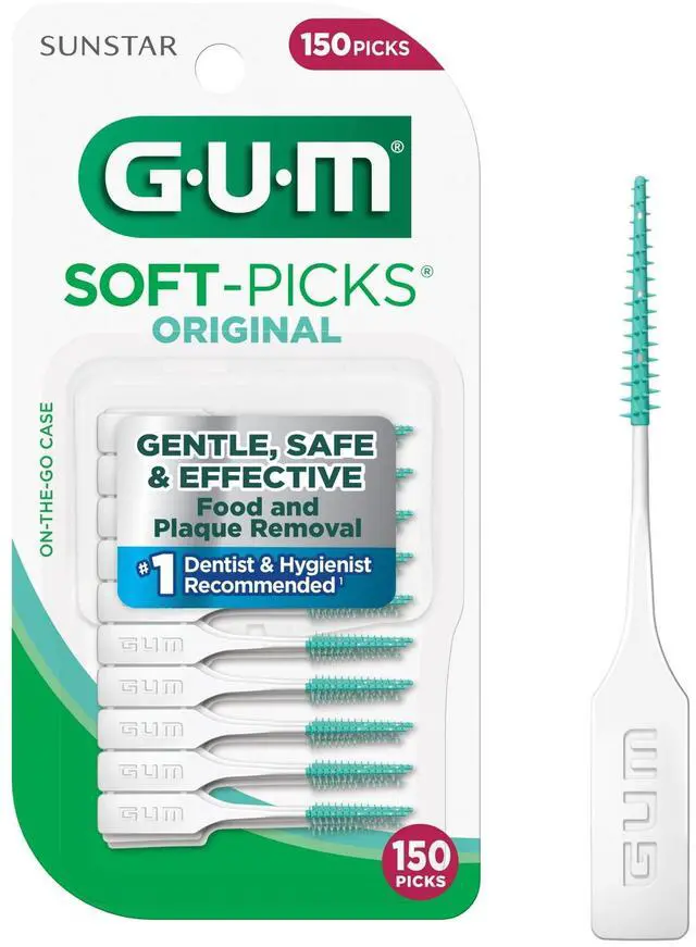Main image of GUM Soft-Picks Original, Dentist Recommended Dental Picks, 150 Count