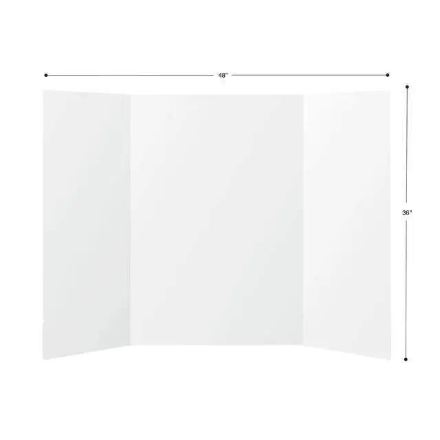Alt view image 6 of 7 - Pen+Gear White Tri-Fold Foam Board, 36" x 48"