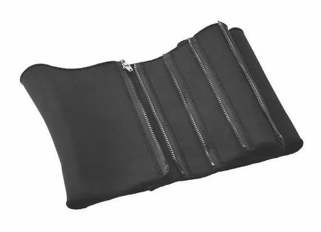 Main image of Athletic Works 5-Zipper Waist Trimmer Belt, Plus Size, Black