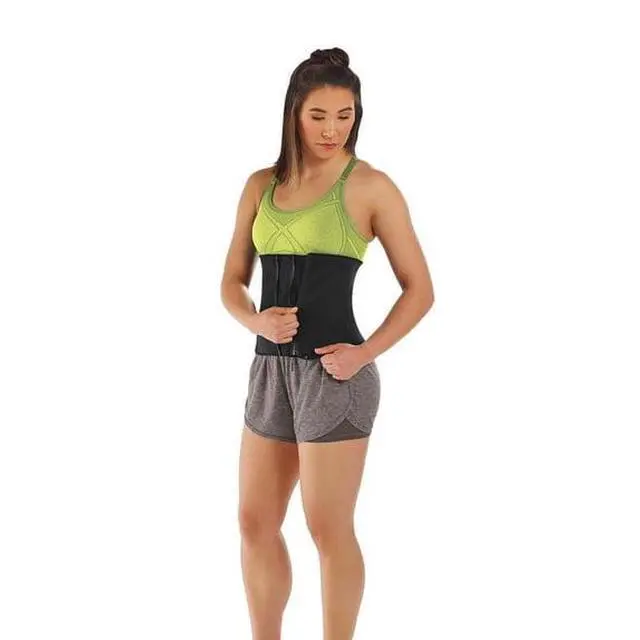 Alt view image 5 of 5 - Athletic Works 5-Zipper Waist Trimmer Belt, Plus Size, Black