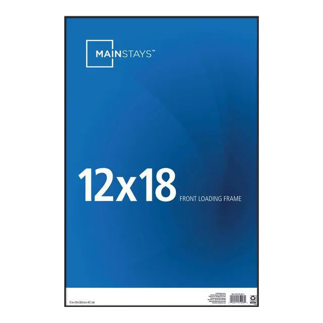 Alt view image 5 of 7 - (2 pack) Mainstays 12 x 18 Black Front-Loading Picture Frame