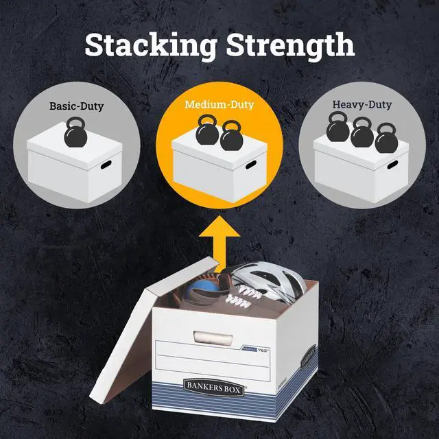 Alt view image 5 of 7 - Bankers Box Stor/File Medium-Duty - Letter/Legal, White 3 Pk