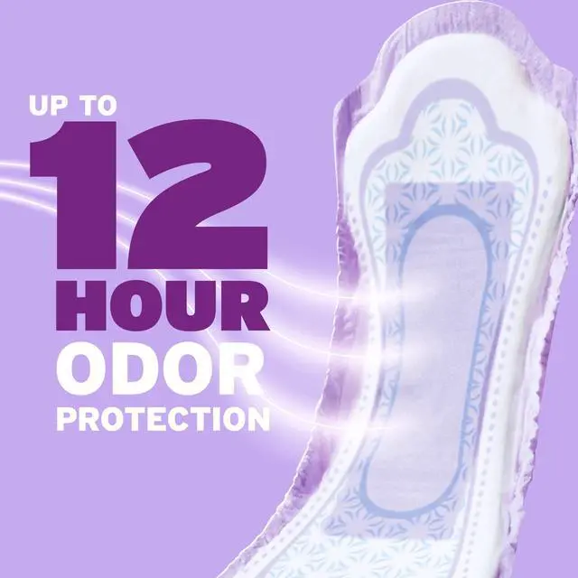 Alt view image 5 of 7 - Poise Incontinence Pads for Women, 3 Drop Light Absorbency, Long Length, 24 Count