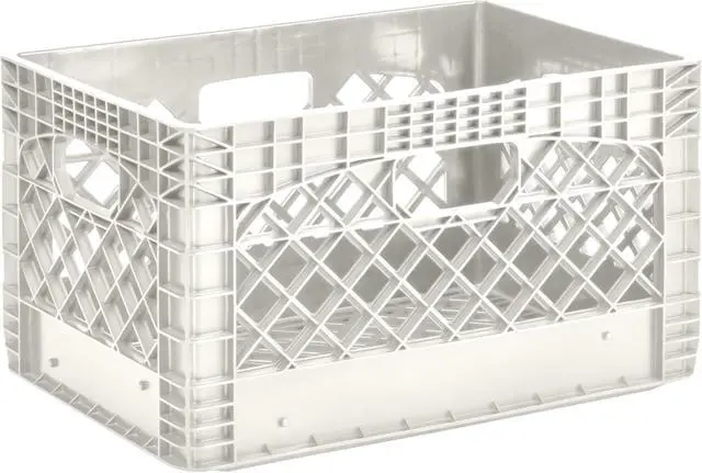 Alt view image 6 of 6 - Gorilla Crate 24QT Milk Crate White