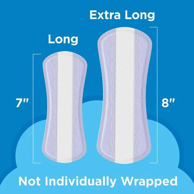 Alt view image 3 of 6 - (4 pack) Equate Extra Protection Everyday Panty Liners, Extra Long Length, 68 Count