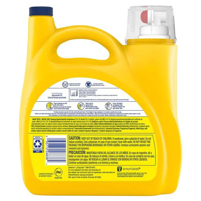 Alt view image 3 of 4 - Tide Simply Liquid Laundry Detergent, Clean & Fresh, Berry Blossom Scent, 85 Loads, 107 fl oz