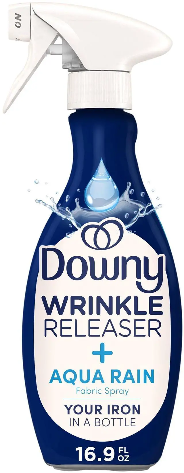 Main image of Downy Wrinkle Releaser Spray, Aqua Rain Scent, Fabric Refresher, 16.9 fl oz