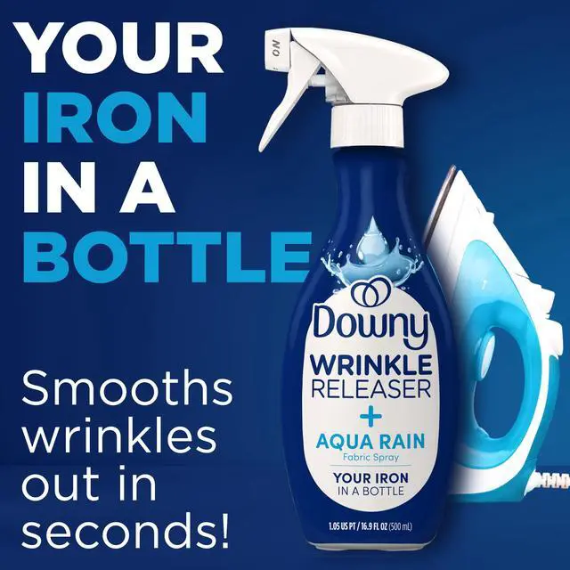Alt view image 6 of 7 - Downy Wrinkle Releaser Spray, Aqua Rain Scent, Fabric Refresher, 16.9 fl oz