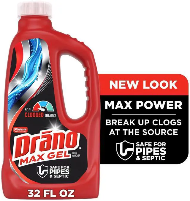 Alt view image 6 of 7 - Drano Max Gel Drain Clog Remover, 32 oz, 1 Count