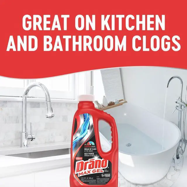 Alt view image 4 of 7 - Drano Max Gel Drain Clog Remover, 32 oz, 1 Count